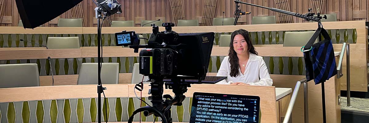 Behind the scenes photo of video interview setup with professional lighting for a promotional video by Jay Billups Creative Media