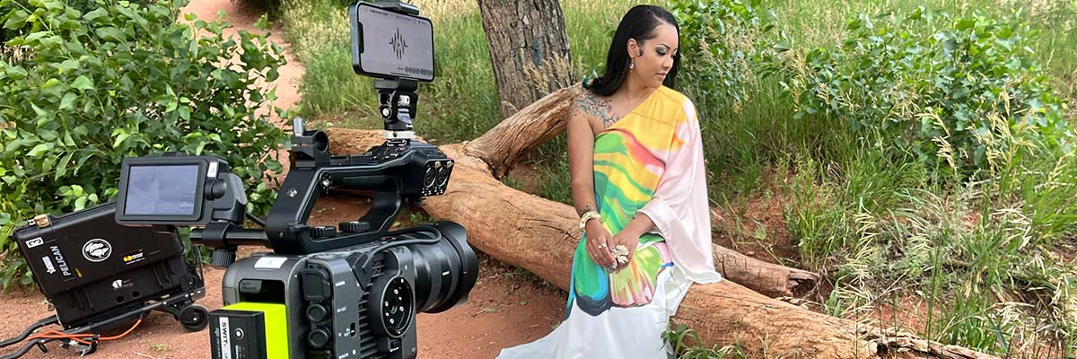 Behind-the-scenes photo of music video filming project by Jay Billups Creative Media