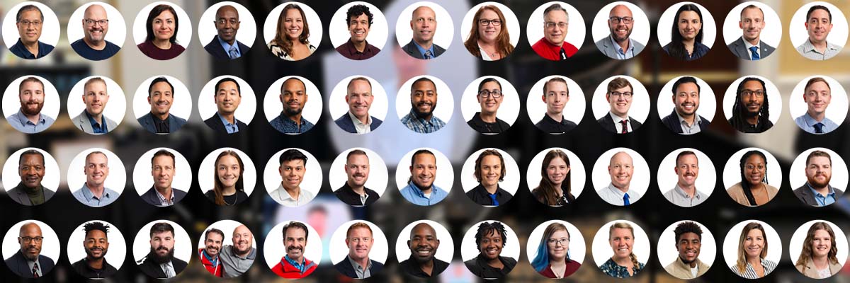 Collage of headshot photos from a session for a local job fair by Jay Billups Creative Media