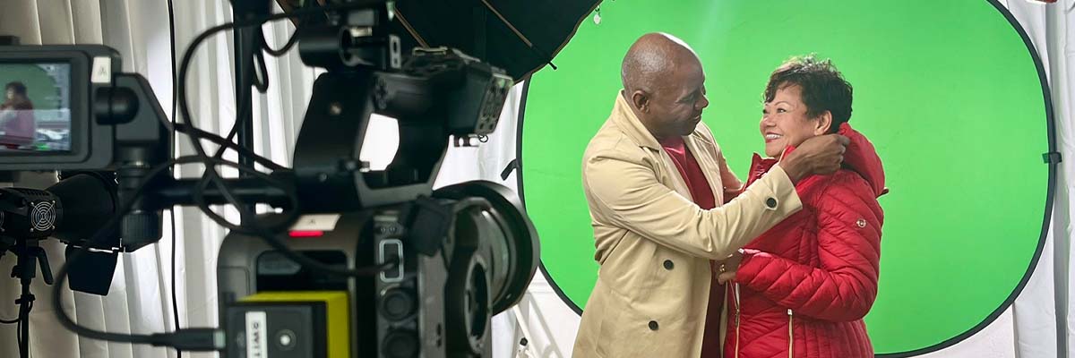 Behind-the-scenes (BTS) of green screen video production captured by Jay Billups in Colorado