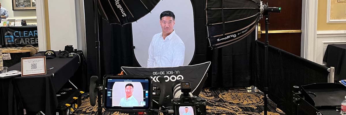 headshot photography session on location