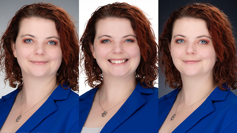 private studio headshot session